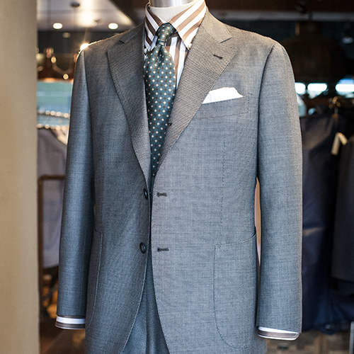 Togna birdseye gray suit