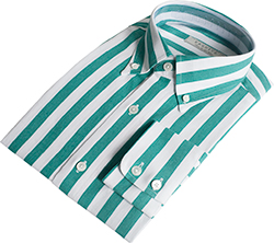 Linen Awning Stripe Green Shirt (10매 한정판매)