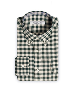 Flannel gingham green