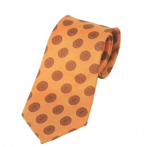 BELLATOR Traditional Pattern Tie | Yellow, Brown, Khaki