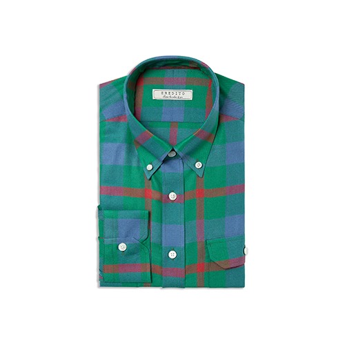EREDITO 18 f/w Flannel Shirt - Check Green