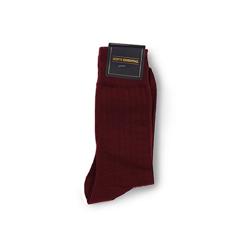 MEN&#039;S ESSENTIAL Cotton Socks - Burgundy