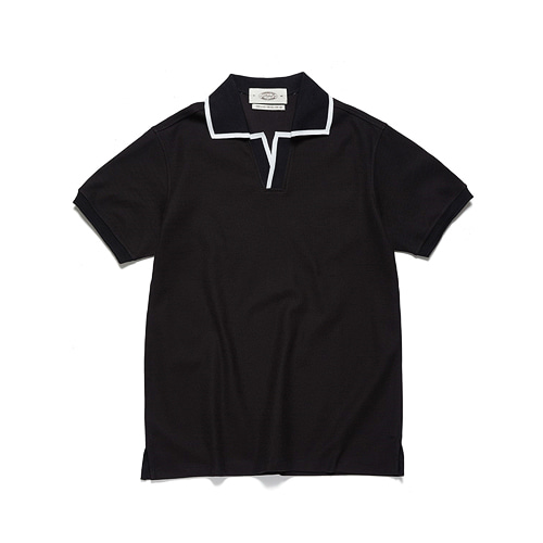 AMFEAST Line Polo Shirts - Black