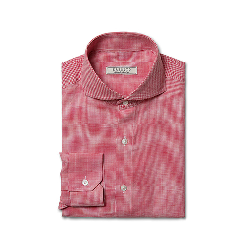 Houndtooth linen shirts - Red