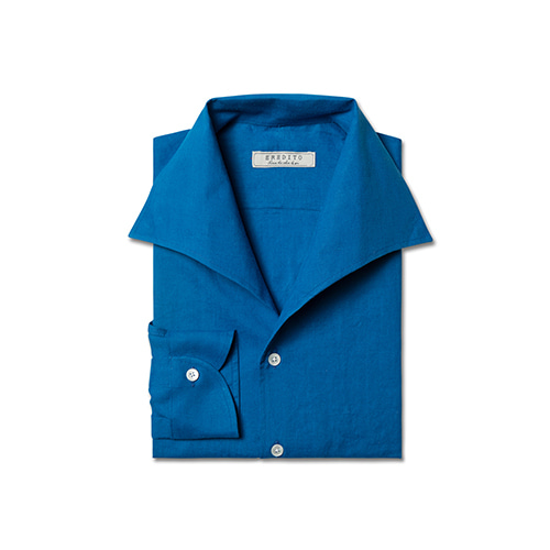 Italy linen shirts blue