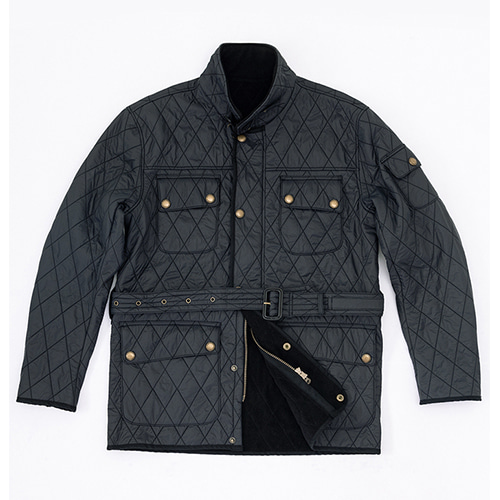 ORTUS VASTERDS Racer Quilted Jacket- Navy