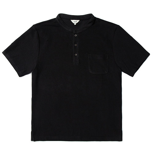 ERD - Henly neck T-shirts Black (XL size 7월3일 순차배송)