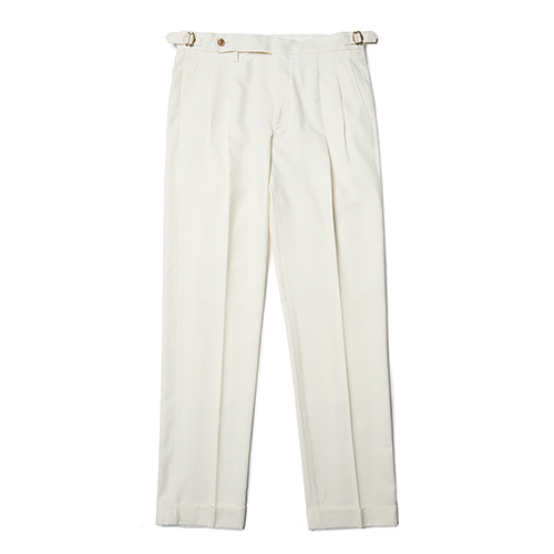 ERD Two pleats Trousers - Cream