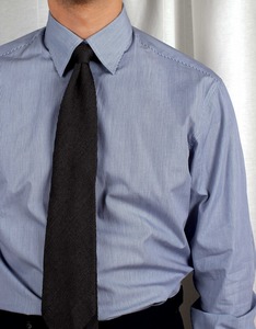 BRIXIA Dark Blue Pin Stripe Check Shirt