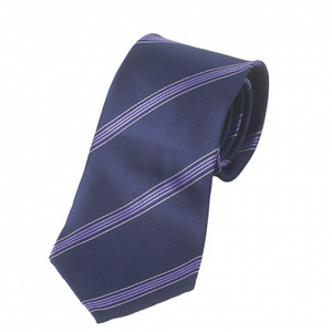 BELLATOR Regimental Stripe Tie | Purple