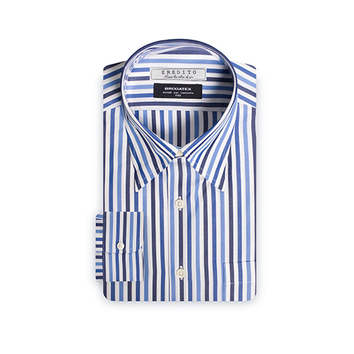 BRIXIA Multi Blue Stripe Shirt