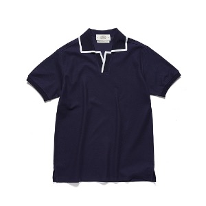 AMFEAST Line Polo Shirts - Navy