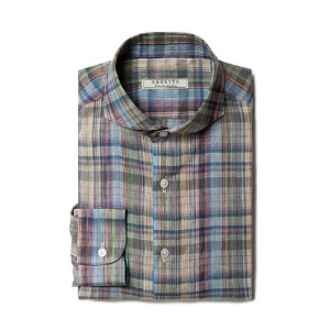 Skyblue linen check shirts