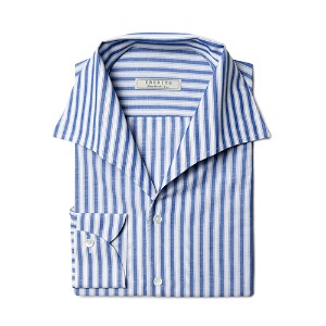 Linen Stripe Shirts - Double Blue